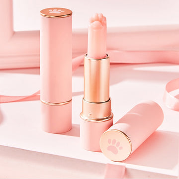 Cute Cat Paw Pink Balm Lipstick