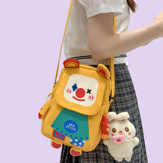 Cute Clown Messenger Bag