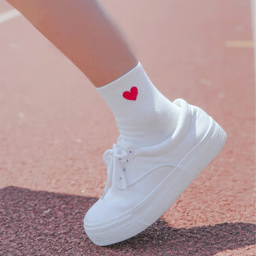 Cute Heart Long Socks