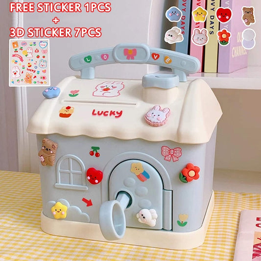 Kawaii Cute House Piggy Bank