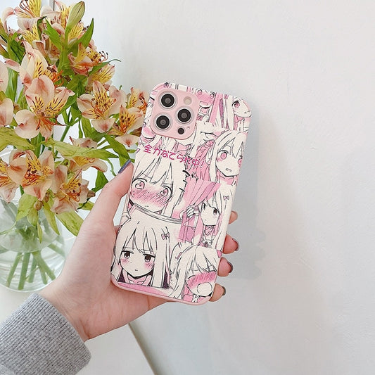 Kawaii Anime Pink Girl iPhone Case