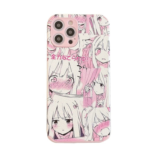 Kawaii Anime Pink Girl iPhone Case
