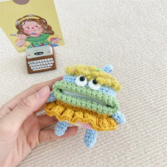 Cute Knitting Monster AirPods Case