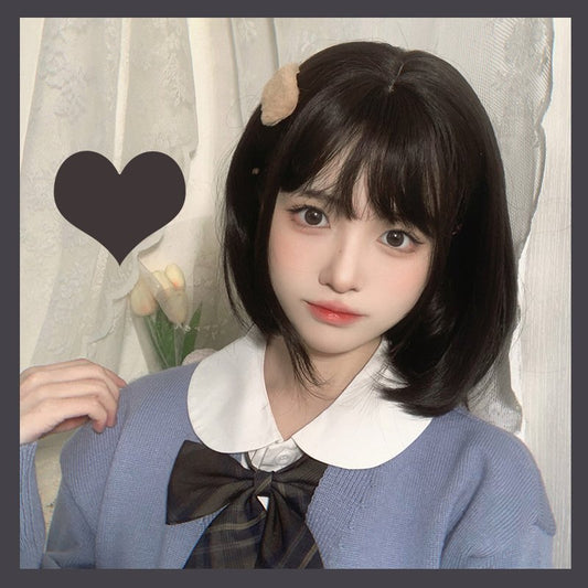 Cute Lolita Black Brown BOBO Wig