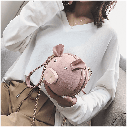 Cute Pig Mini Shoulder Bags