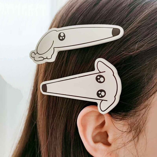 Cute Proboscis Dog Acrylic Hair Clip