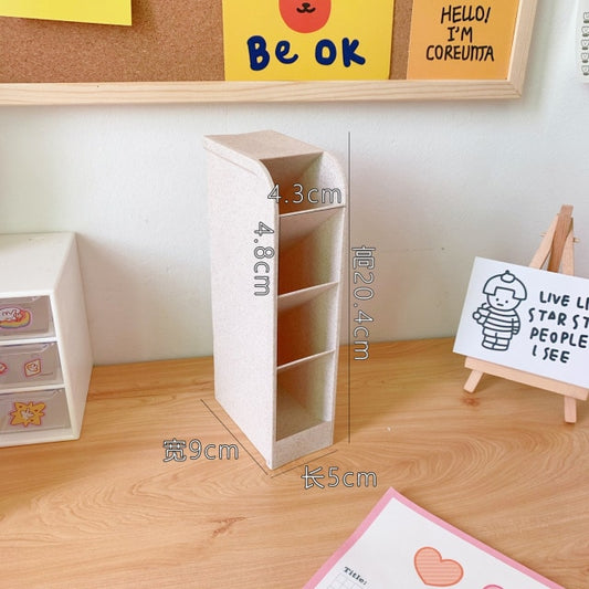 Cute 4 Grids Desk Storage Box