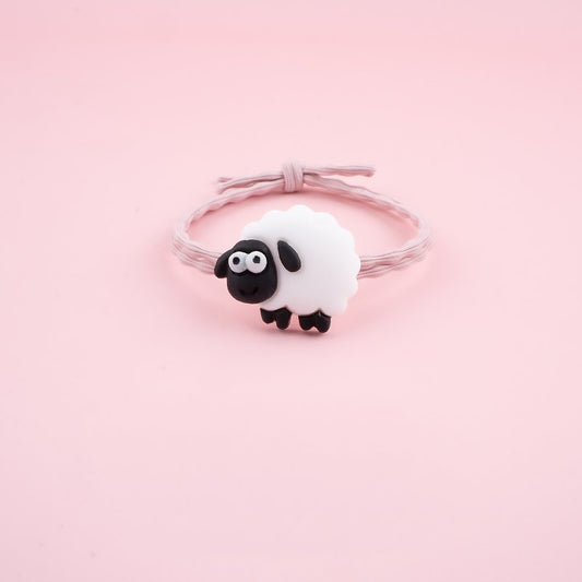 Cute Cartoon Little Sheep Hair Ring