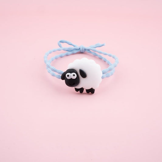 Cute Cartoon Little Sheep Hair Ring