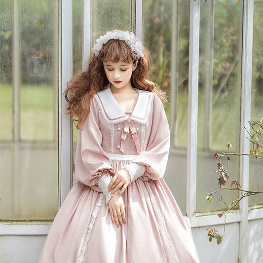 Cute Bunny Ears Long Sleeve Lolita Dress