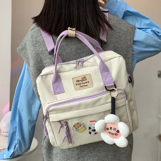 Kawai Harajuku Cute Stickers Ring buckle Flower Backpack