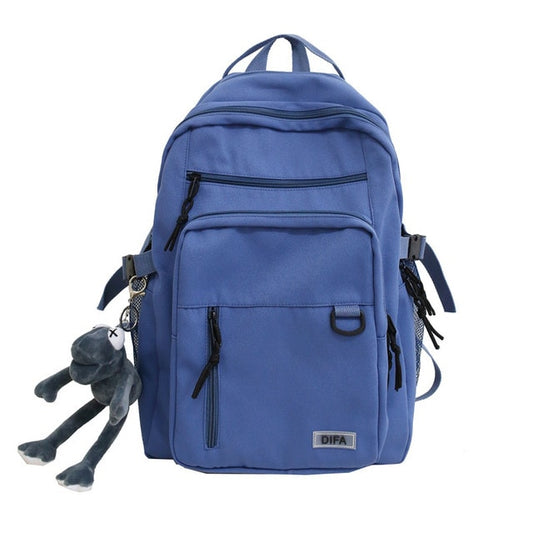 Aesthetic College Multi-Pocket Backpack