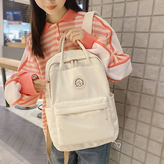 Korean Style Nylon Women Backpack