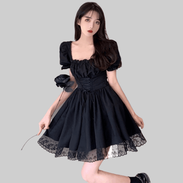 Dark Lolita Goth Mini Dress