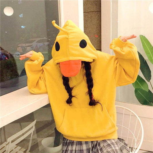 Kawaii Yellow Duck Hoodies