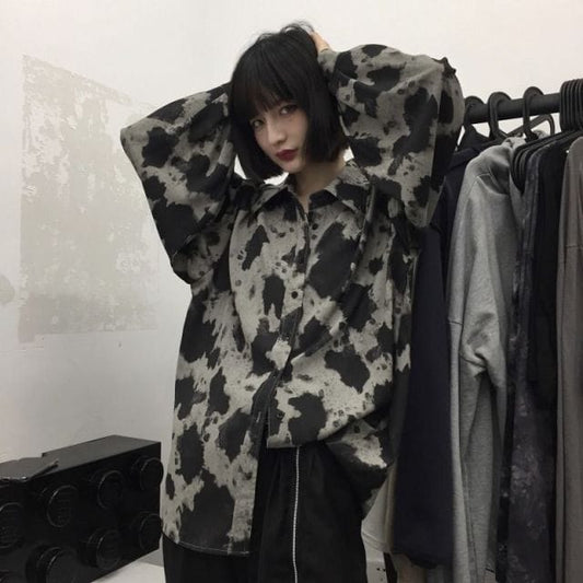 Gothic Tie-Dye Vintage Shirt