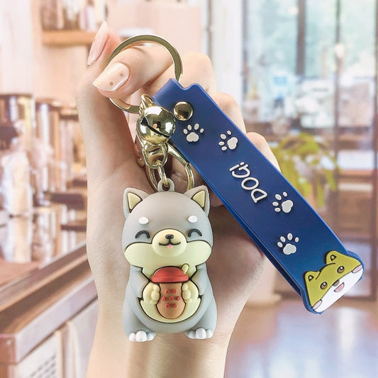 Cute Cartoon Dog Keychain