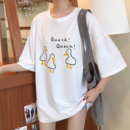 Kawaii Cartoon Duck T-Shirts