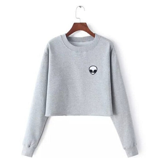 Alien Sweater Crop Top