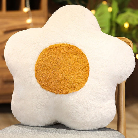Kawaii Egg Flower Pillow