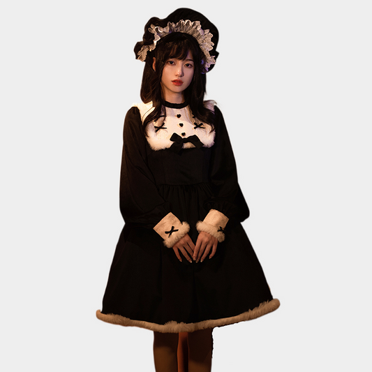 Elegant Doll Style Black Lolita Dress