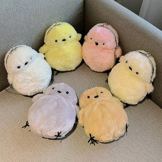 Kawaii Chick Plush Shoulder Bag