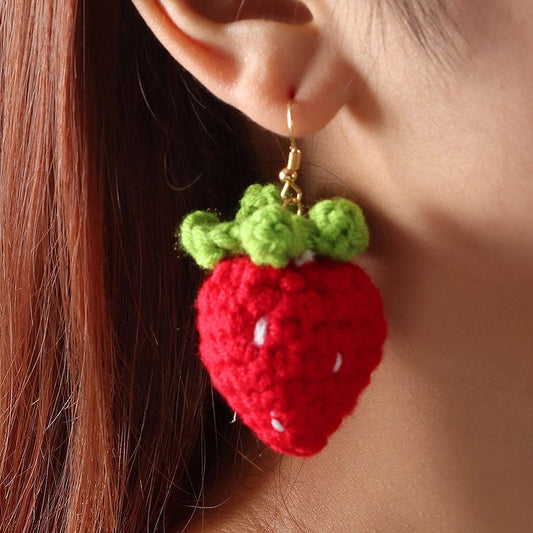 Sweet Cute Strawberry Earrings