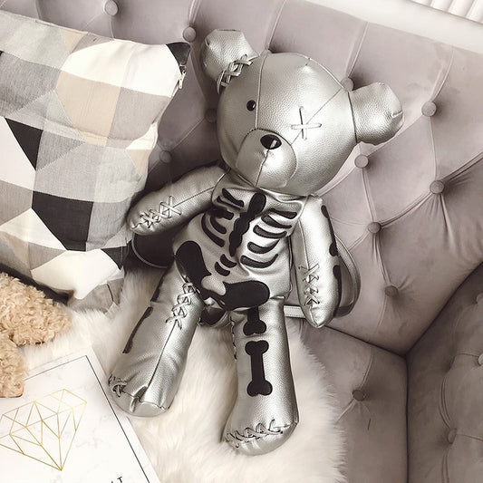 Fashion Skeleton Bear Backpack