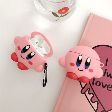 Kawaii Cartoon Kirby Airpods Case