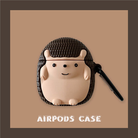 3D Cartoon Hedgehog Airpods Case