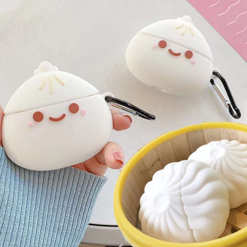 3D Cute Baozi Airpods Case