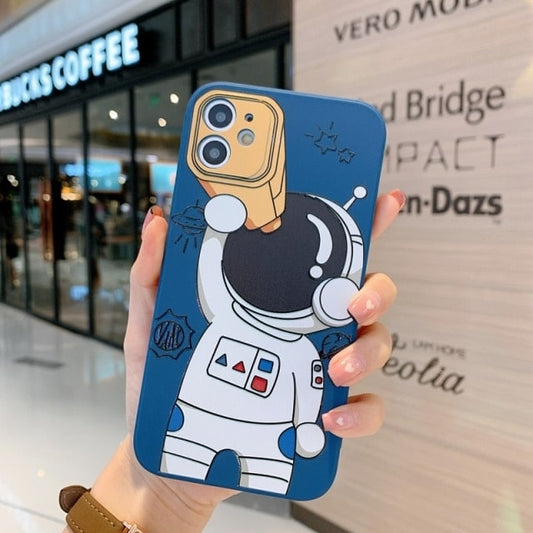 Funny Astronaut Pattern iPhone Case
