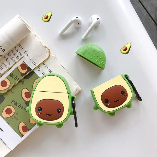 Kawaii 3D Avocado Airpods Case