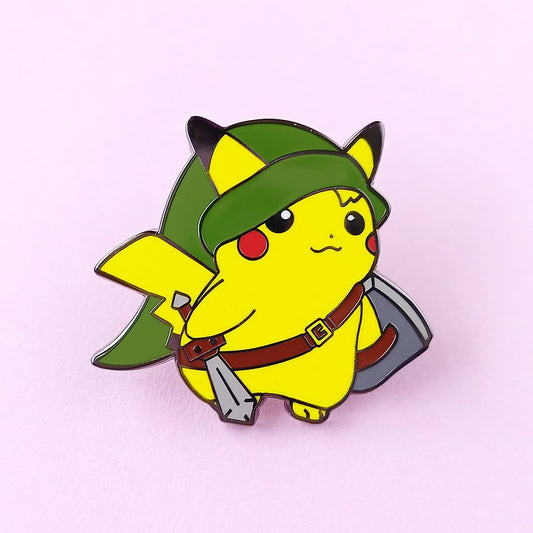 Kawaii Pikachu Cartoon Brooch