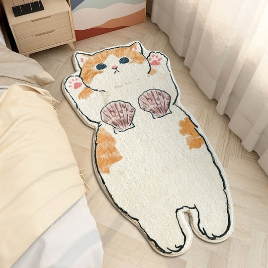 Lovely Cat Cartoon Rug Mat