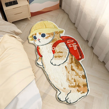 Lovely Cat Cartoon Rug Mat