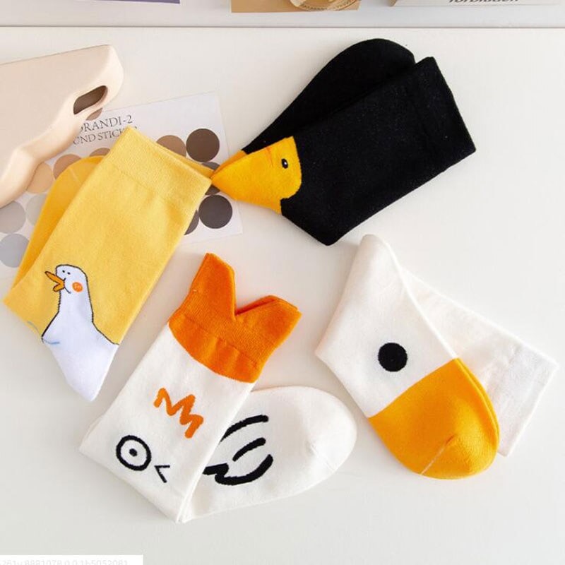 Kawaii Goose Head Socks.