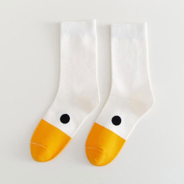 Kawaii Goose Head Socks.