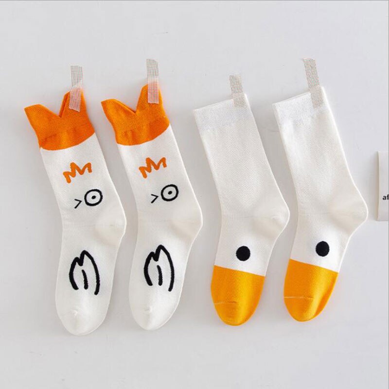 Kawaii Goose Head Socks.