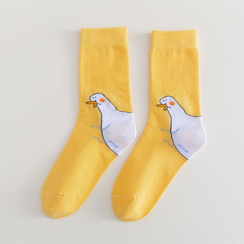 Kawaii Goose Head Socks.