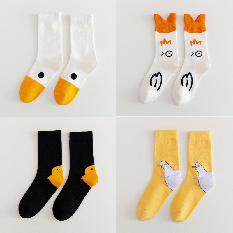 Kawaii Goose Head Socks.