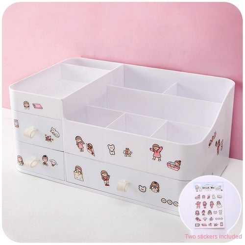 Basic Matte Pastel Makeup Drawer Organizer