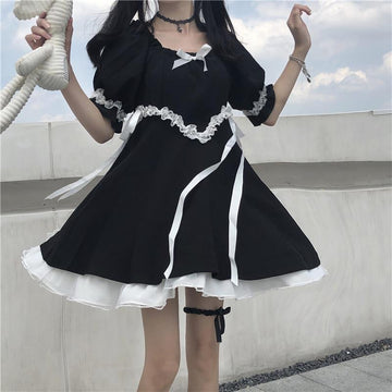 Girl Black Lolita Dress