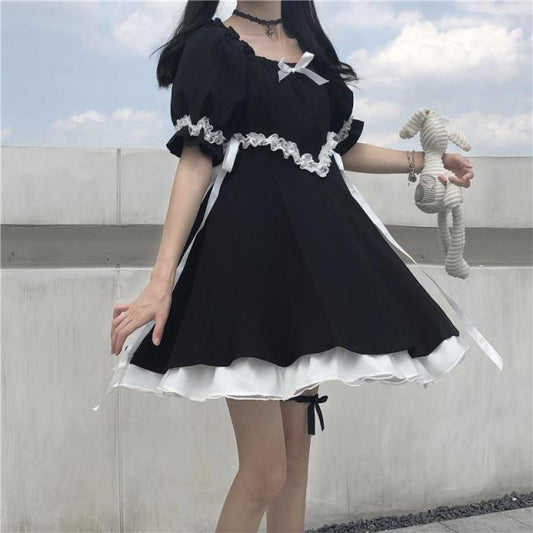 Girl Black Lolita Dress