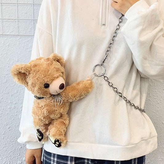 Kawaii Plush Bear Messenger Bag