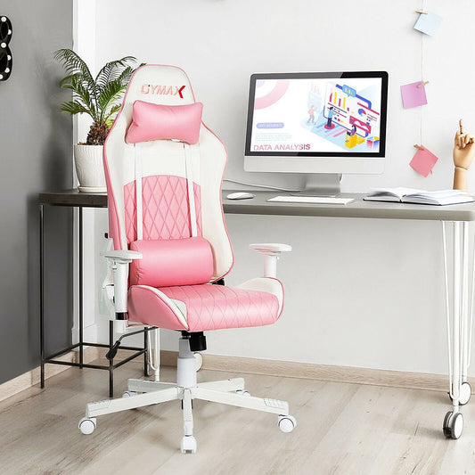 Kawaii Pink Adjustable Gaming Chair