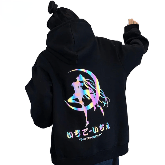 Kawaii Sailor Moon Reflective Hoodie