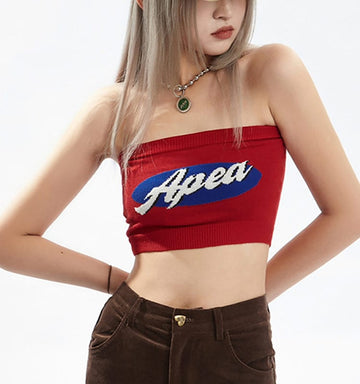 Soft Girl Lettering Tube Top