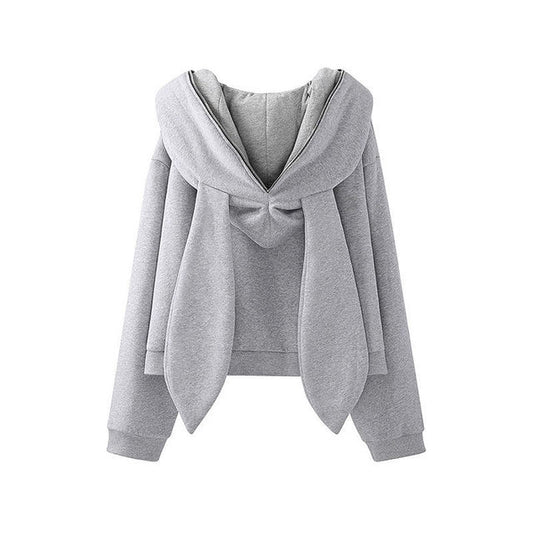 Casual Loose Bunny Ears Hoodie Outerwear