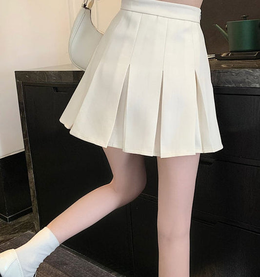 Korean Fashion Sexy Pleated Mini Short Skirt